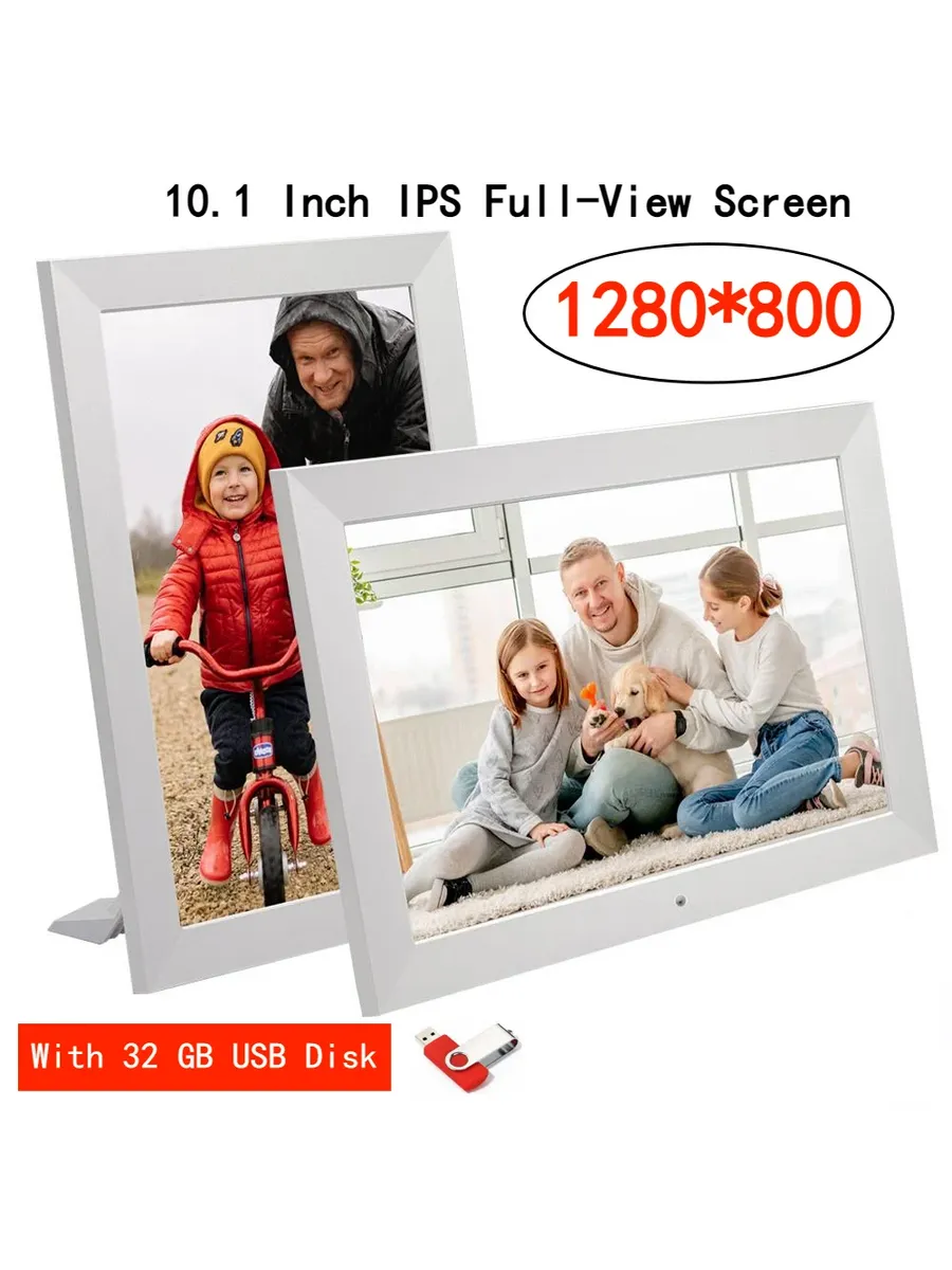 Цифровая фоторамка 10.1" IPS White 32GB