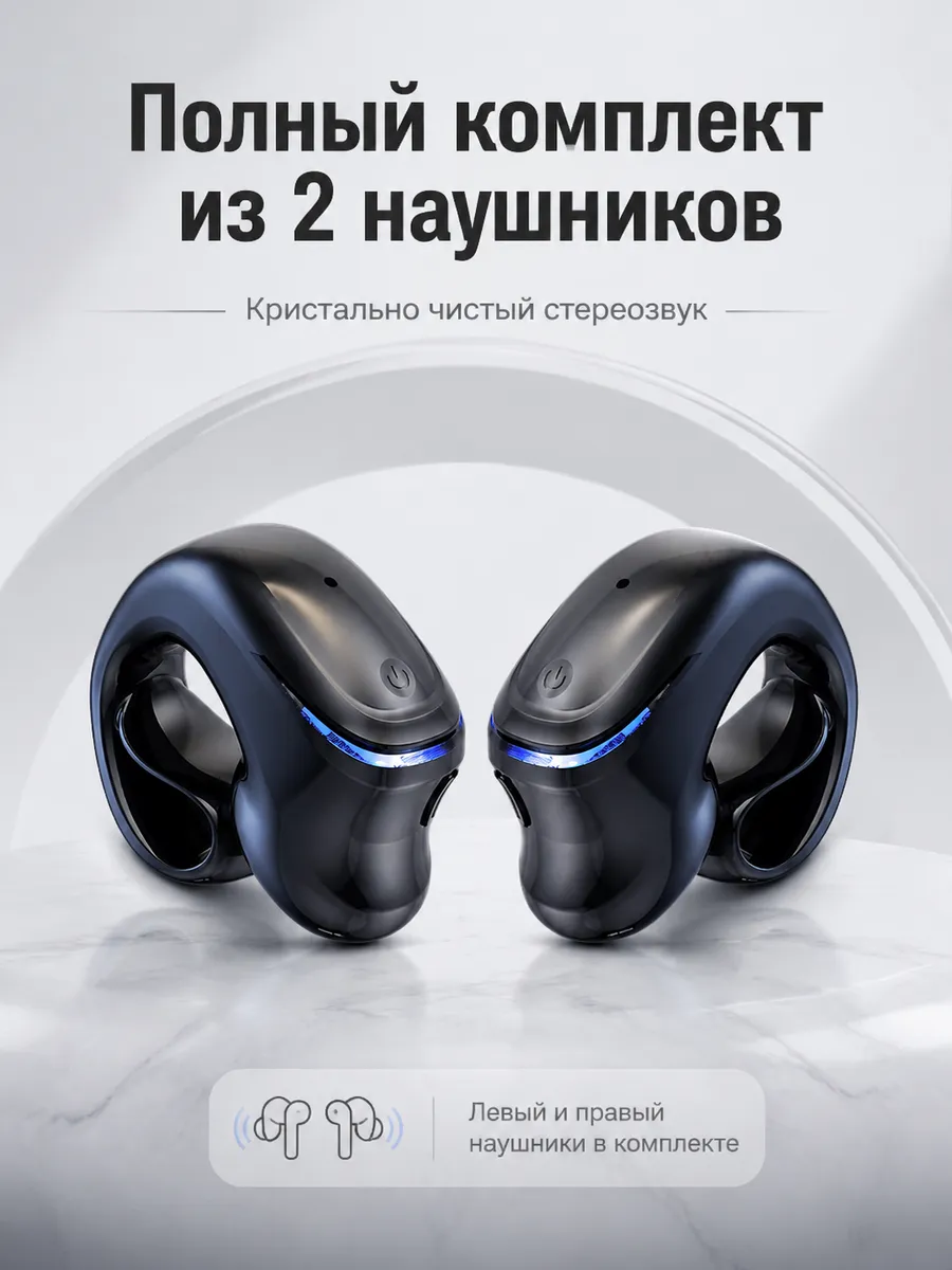 Беспроводные стерео TWS-наушники Bluetooth 5.3 для двух ушей