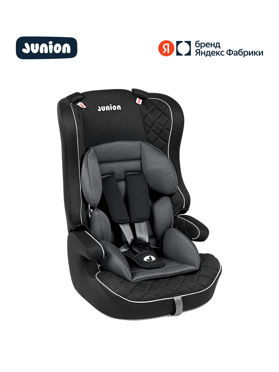 Автокресло JUNION Dino группа 1/2/3 (9-36 кг), чёрный
