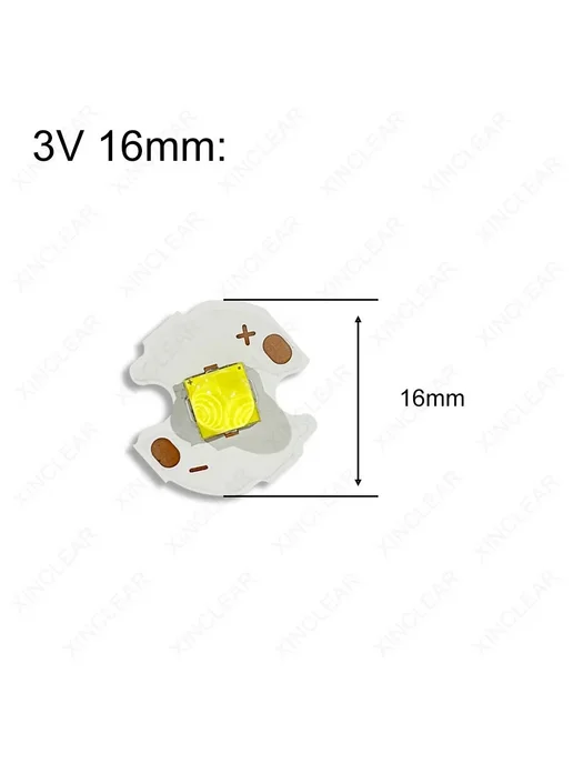 XIANGCLEAR Светодиод XHP50 3V 16mm Warm White, белый