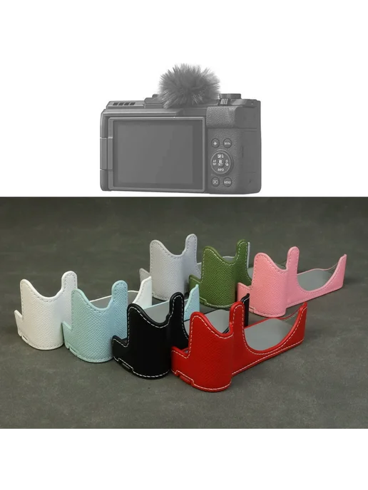 Qalart Чехол для камеры Canon PowerShot V1 Coffee Kit, коричневый, фото 2