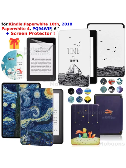 moboons Чехол мобоons для Kindle Paperwhite Travel, Travel, фото 2