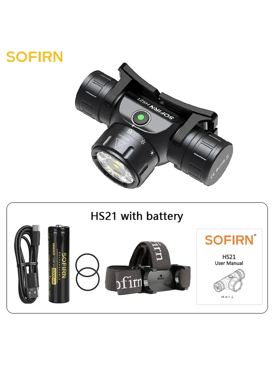 Sofirn HS21 Красный налобный фонарь
