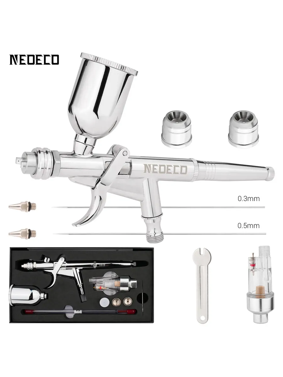 Аэрограф NEOECO мини-распылитель 0.3/0.5 мм