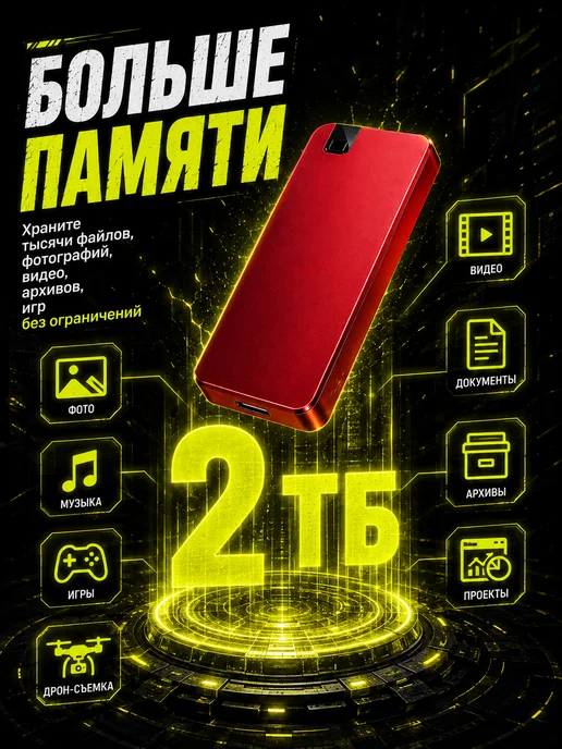 AG Digital Внешний жесткий ssd диск 2ТБ, 2 ТБ, фото 4