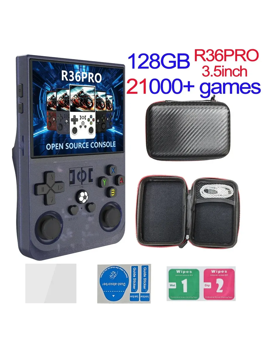 Нет бренда R36 Pro 128GB grey портативная игровая консоль