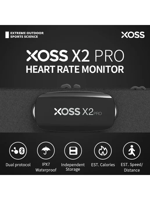 Xoss Датчик сердечного ритма X2 Pro HRM, черный, фото 2