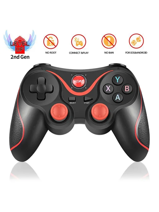 TECTINTER Беспроводной геймпад Terios T3 White controller, красный, фото 2