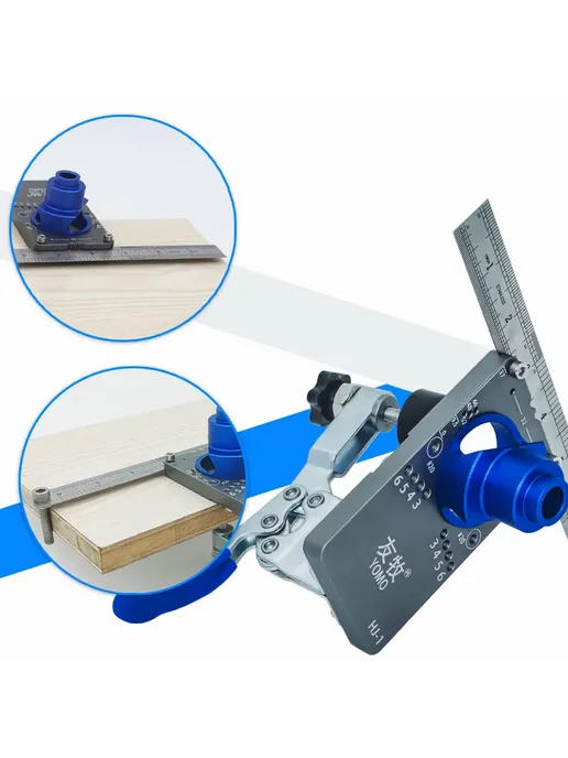 YOMO Колонковое буровое долото для петель 35 мм blue kit, синий, фото 4