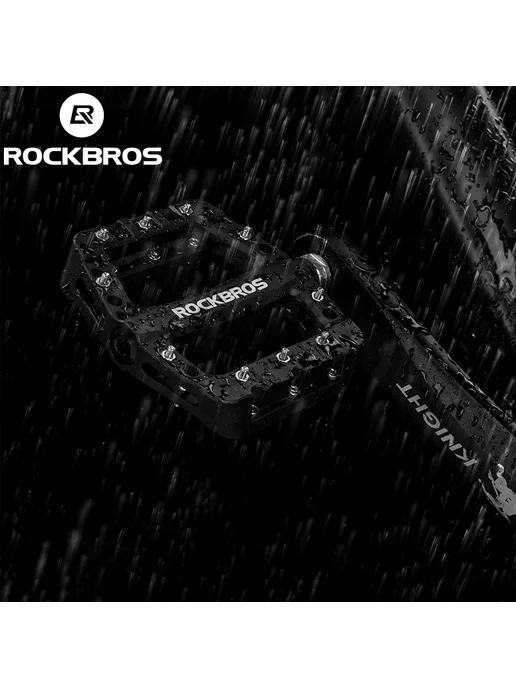Rockbros Желтые MTB Педали из нейлона 2017-12CGN, желтый, фото 7