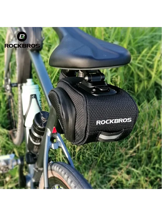 Rockbros Водонепроницаемая Сумка для Велосипеда, черный, фото 7