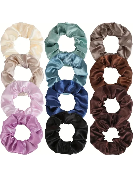 wendolce Атласные резинки для волос PJ080-12PCS-J, вариант, фото 7