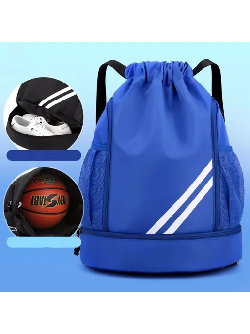 Нет бренда Спортивный рюкзак Adidas черного цвета, черный, фото 3