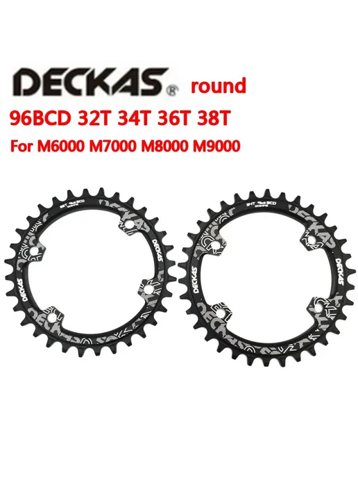 Нет бренда Звездочка DECKAS MTB 32 т DK 96BCD Round Black, красный, фото 5