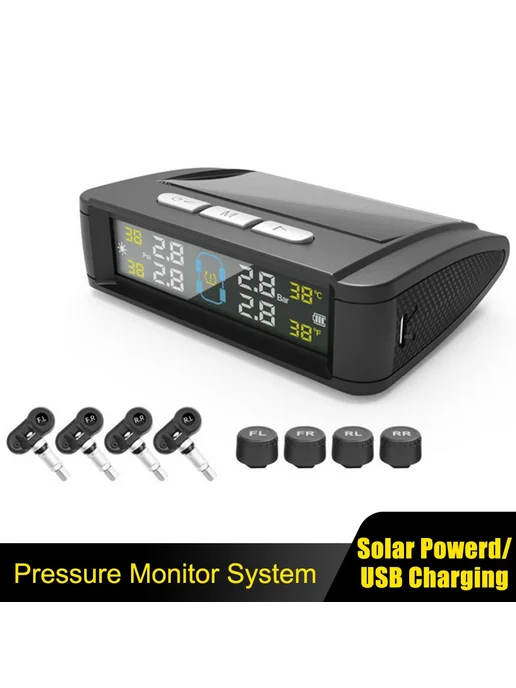 Нет бренда Система Контроля Давления В Шинах (TPMS) С Питанием От Солне, вариант, фото 2