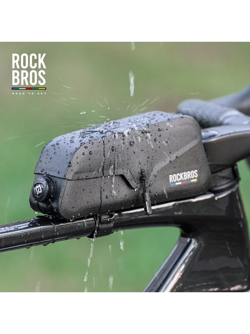 Rockbros Велосумка на раму AS-1342, 0.9L, черная, 900 мл, фото 2