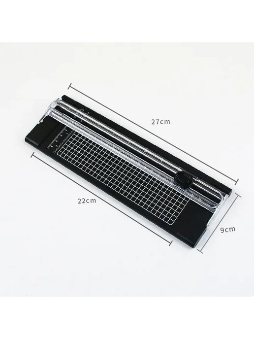 Нет бренда Резак для бумаги двусторонний, 27х9х22 см, Black, 9x22 см
