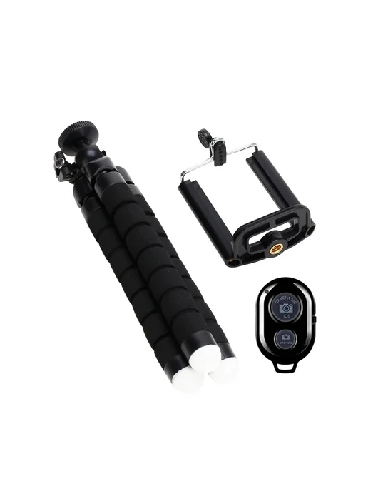 VeFly Гибкий штатив для смартфона черный, красный, фото 7