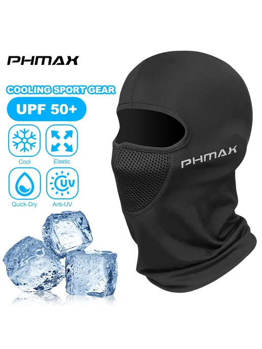 PHMAX Полнолицевая маска для мотоцикла, цвет 01, черный, фото 2