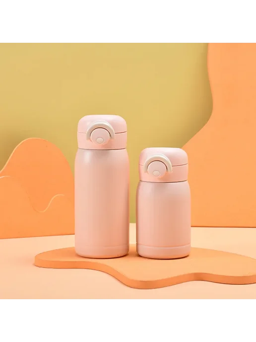 Мини-термос из нержавеющей стали 350ML Pink, 350 мл, розовый