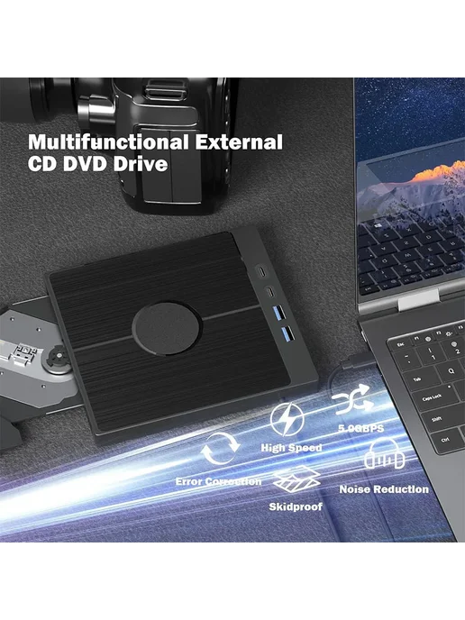 Hirucy Внешний оптический привод 7-в-1 USB 3.0, вариант, фото 5