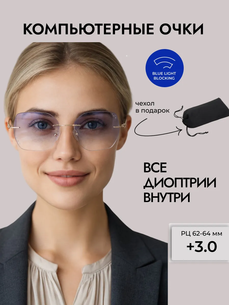 Компьютерные очки с диоптриями
