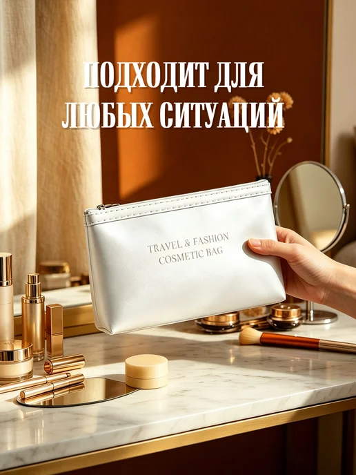 Косметичка на молнии, розового цвета, серебристый, фото 6