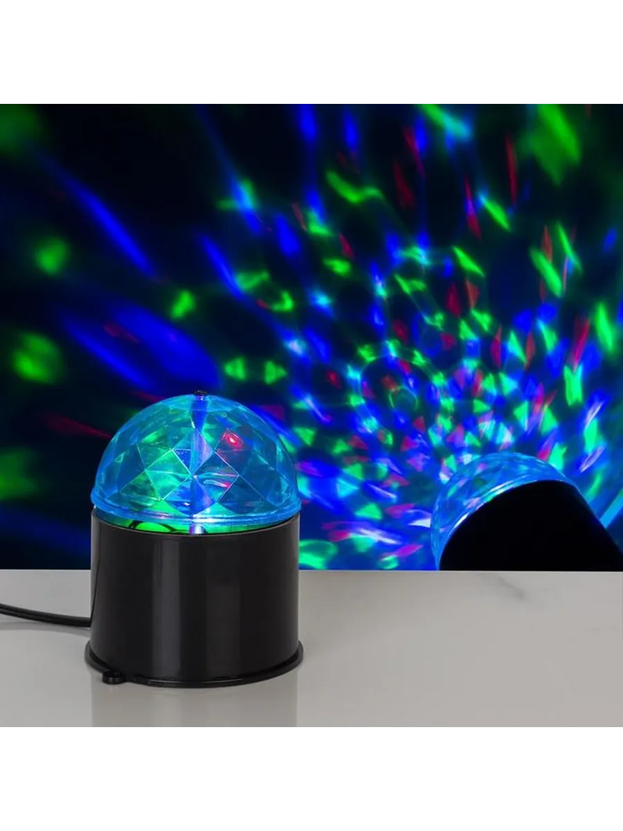 Световой хрустальный шар с RGB подсветкой