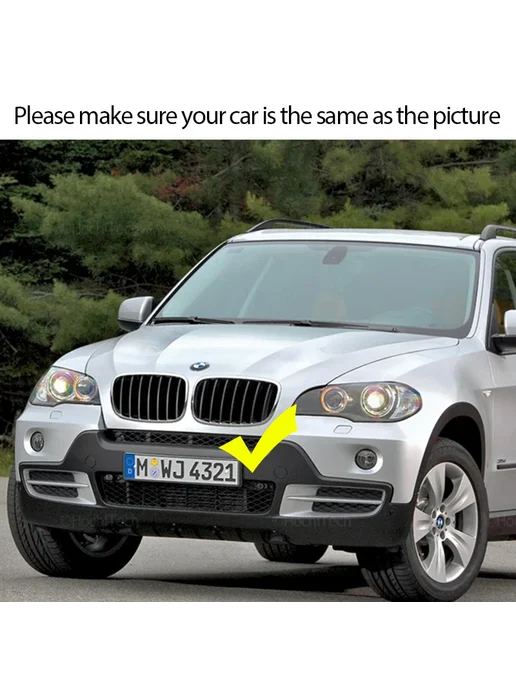 STPLRGECP Решетка радиатора BMW X5 E70 X6 E71 E72, черная глянцевая, 70x6, фото 3