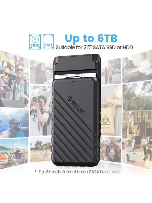 ORICO Корпус для жесткого диска 2.5", USB Type-C Type-C 6Gbp, вариант, фото 5