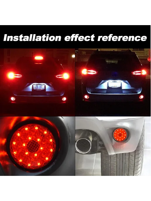 APMATAUTO 2pcs RED Lens для Toyota Sequoia Highlander Fortuner, 2 шт, фото 3