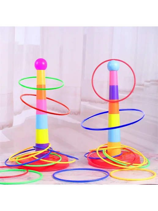 WUCHILD Детская игра с кольцами 2 башни, 30 колец, вариант, фото 5