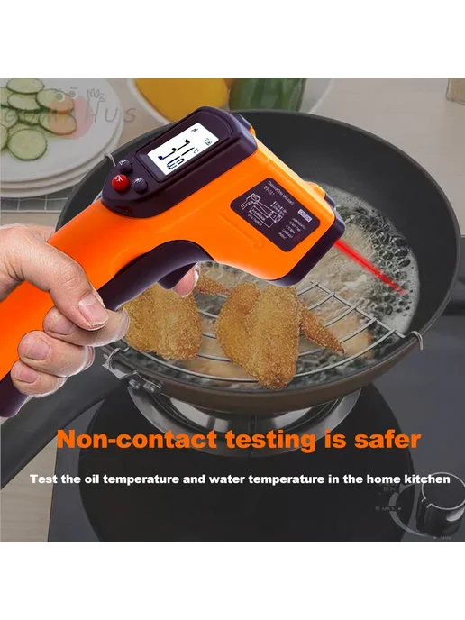 ZLLJMETER Инфракрасный термометр CX6000-Orange, 400°C, оранжевый, фото 7