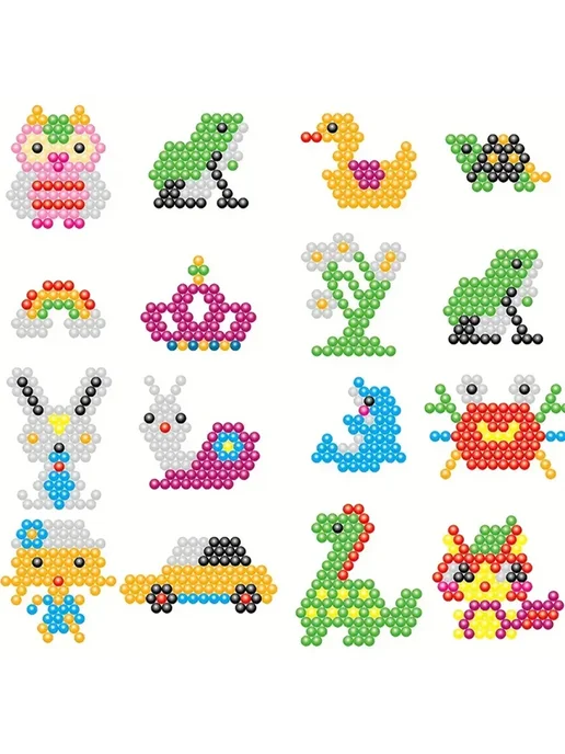 Нет бренда Набор волшебных бусин 10 15 24 цветов 5 мм 1500PCS With BOX, 2400 шт, фото 6