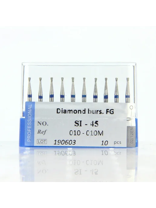 Lodden Алмазные боры стоматологические SI-45 FG 10 шт, 10 шт