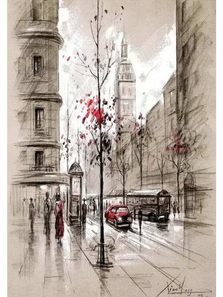 Плакат Париж JKPICTURE PF 3201, 50x70cm no frame