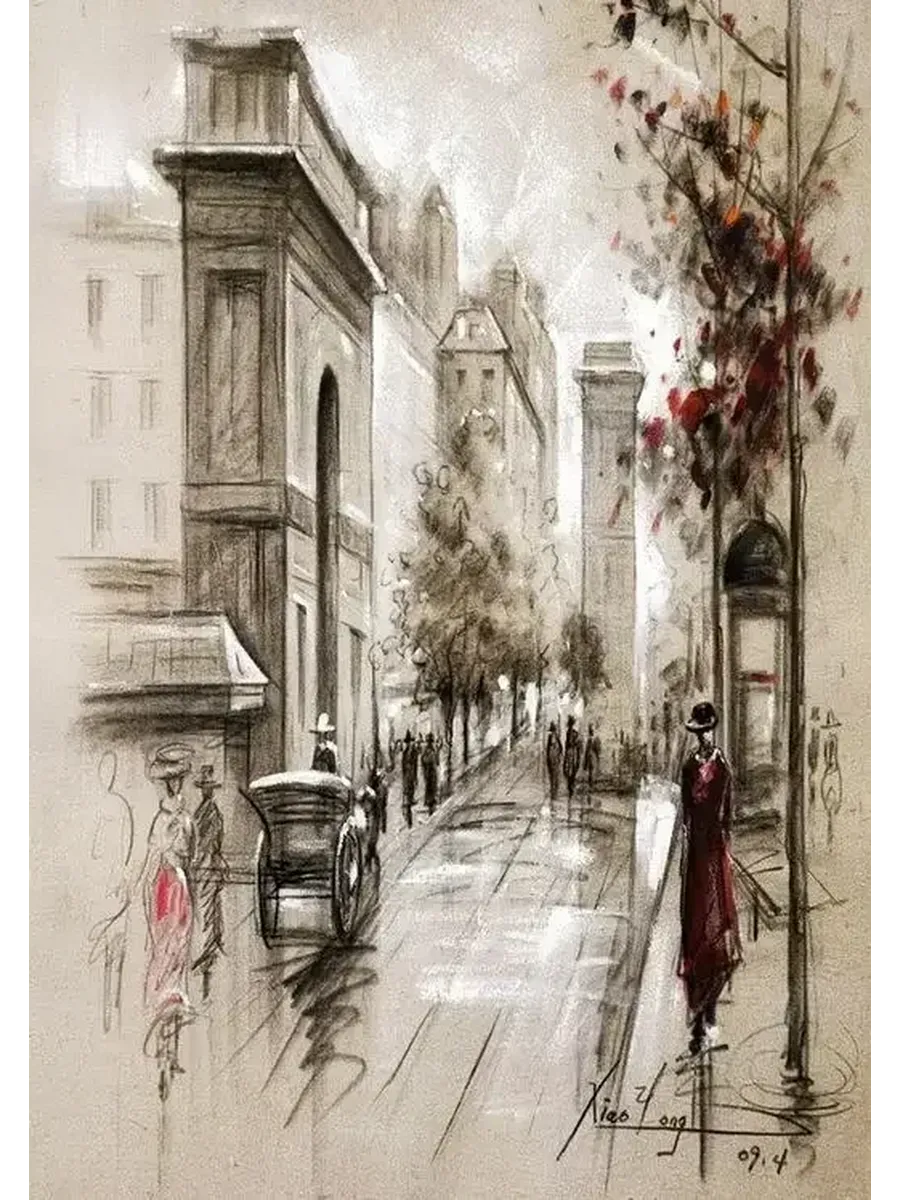 Плакат Париж JKPICTURE PF 3201, 50x70cm no frame