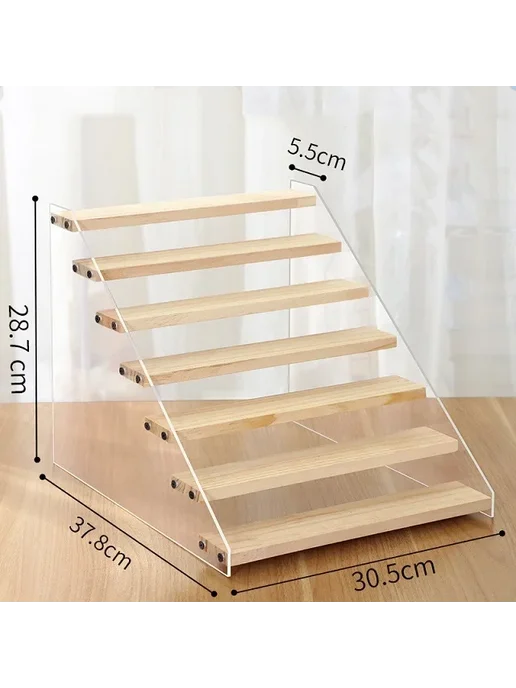 Нет бренда Многоярусная полка-витрина из акрила 7 Tier, вариант