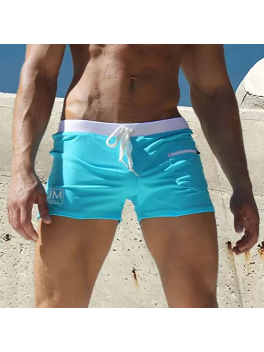 JOCKMAIL Мужские Пляжные Шорты Monochrome, черный, фото 2