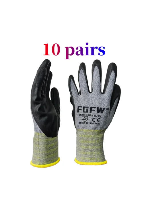 FGFW Нитриловые Рабочие Перчатки EN388 Lv4 XL-code 10 pairs, XL-code 10