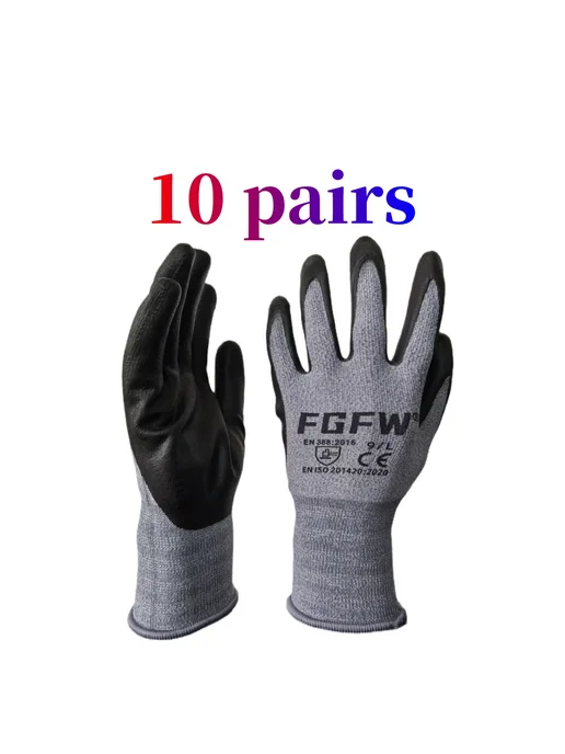 FGFW Нитриловые Рабочие Перчатки EN388 Lv4 XL-code 10 pairs, L-code 10