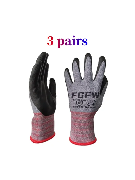 FGFW Нитриловые Рабочие Перчатки EN388 Lv4 XL-code 10 pairs, черный