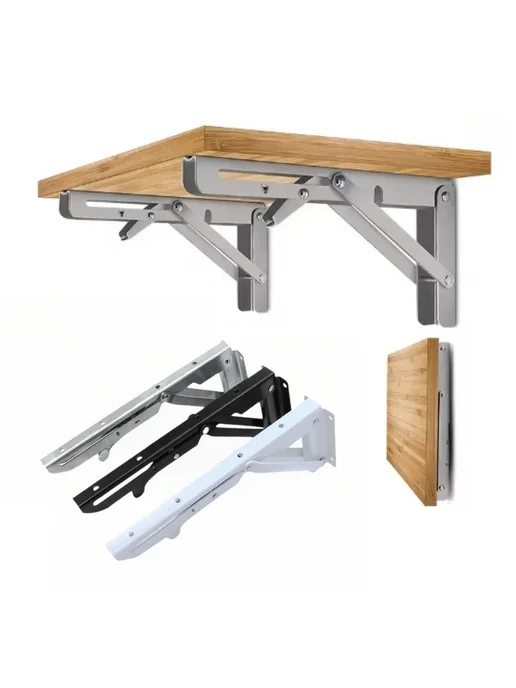 Кронштейны для полок из нержавеющей стали 12 Inch-2pcs, белый, фото 2