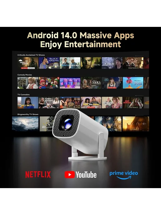 HONGTOP P30 PRO Портативный Проектор 720P US Plug, Мини-проектор AU, фото 2
