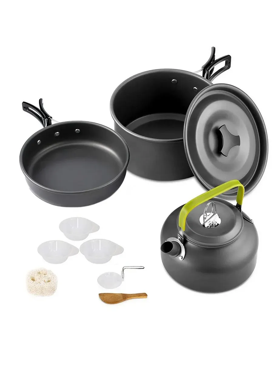 Походный набор посуды алюминиевый 11-piece set
