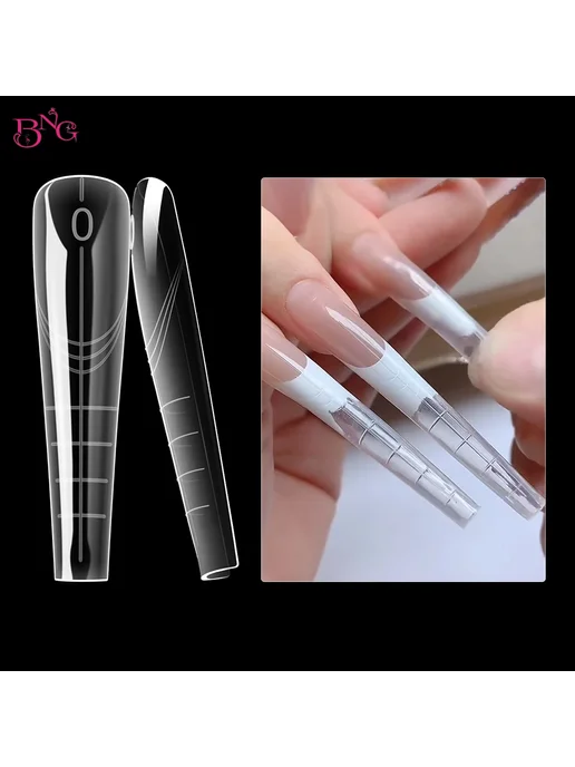 Нет бренда BNG Формы для наращивания ногтей, Цвет M-140pcs, 140 шт, фото 4
