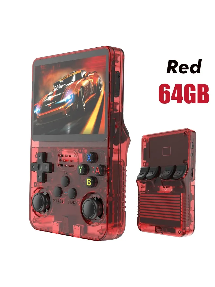 Портативная Ретро-консоль 3.5" Красный, Red 64G