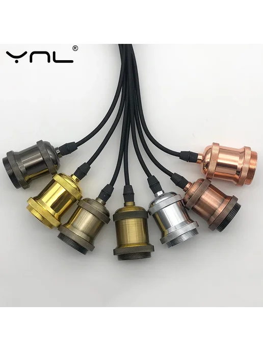 Нет бренда Патрон Edison E27 алюминиевый Rose Gold Set, золотой, фото 2