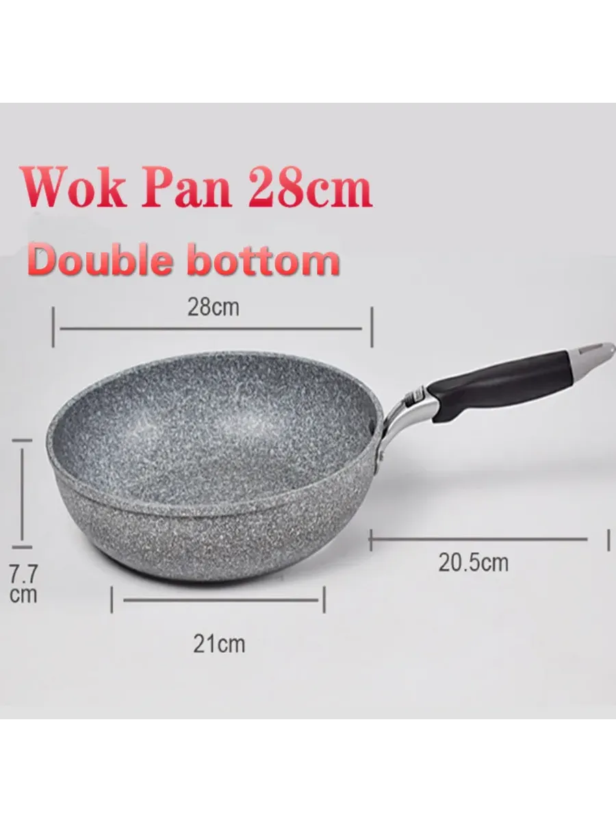 Сковорода-вок 28 см, двойное дно, Wok Pan 28cm