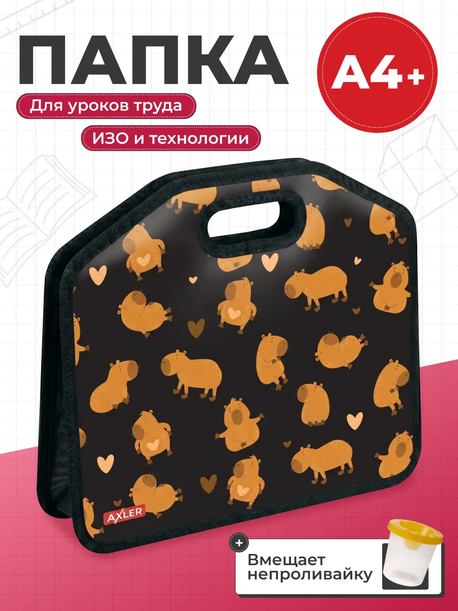 Папка для труда и изо А4 с ручками в школу мальчику девочке